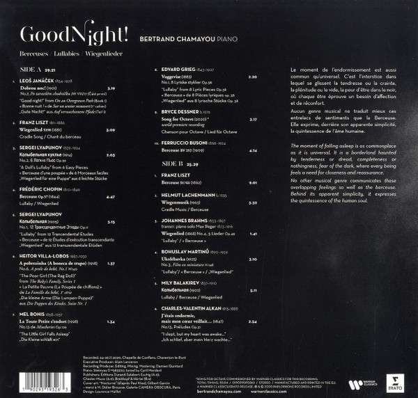 Bertrand Chamayou – Good Night (liszt &amp; etc)